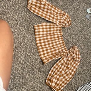 White and orange top